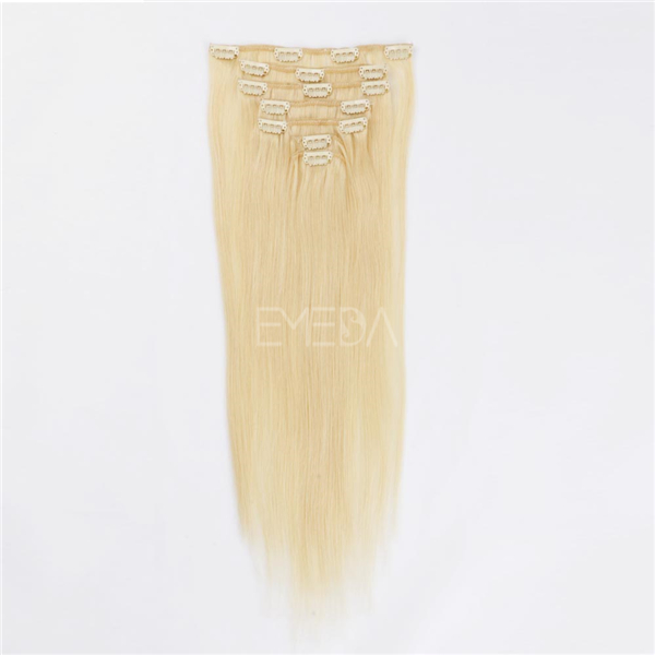 High quality clip in human hair extensions LJ020